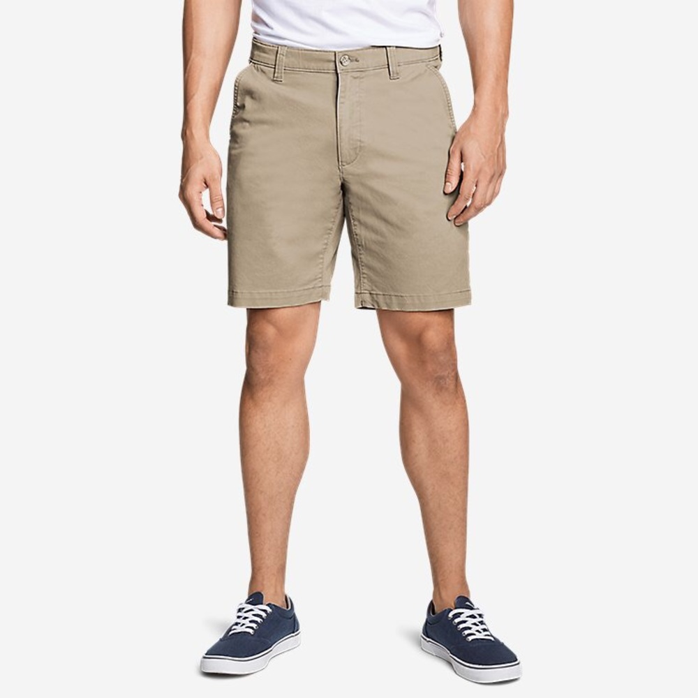 Eddie Bauer Chino Legend Wash Men’s Shorts Sz 34